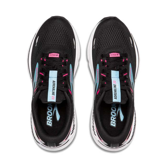 きょうすけ　レディース　GB S Womens Brooks Running Adrenaline GTS 23 GTX in Black/Knockout Pink
