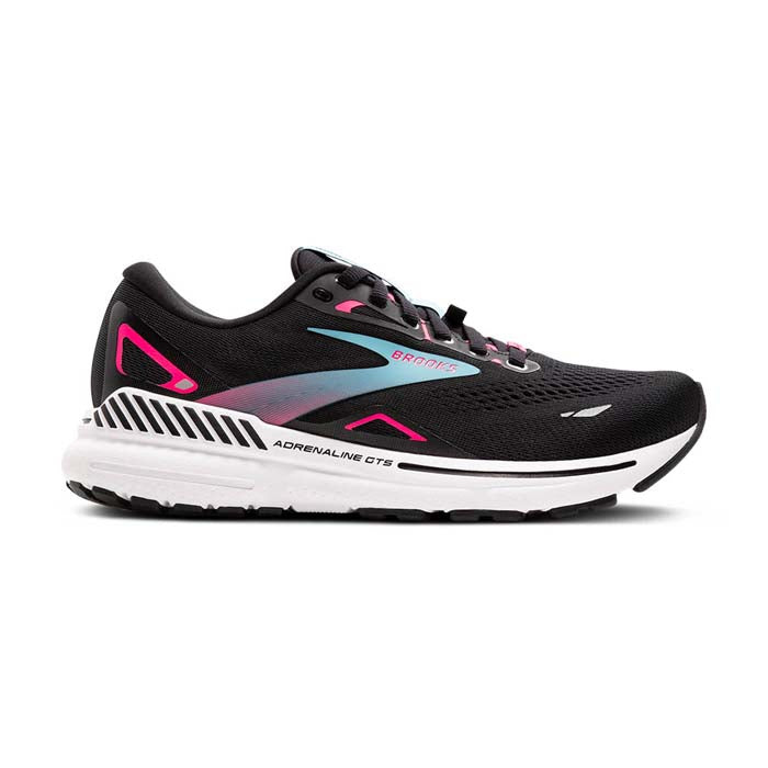 Womens Brooks Running Adrenaline GTS 23 GTX in Black/Knockout Pink