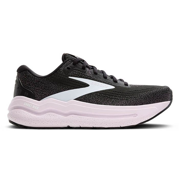 Womens Brooks Running Ghost Max 2 in Black/White/Orchid Ice