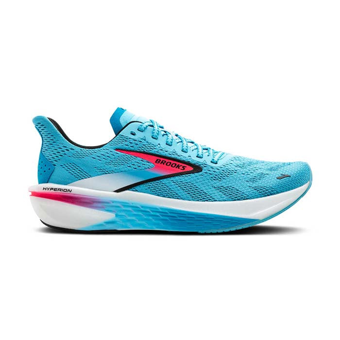 Womens Brooks Running Hyperion in Crystal Seas/Diva Pink/Black