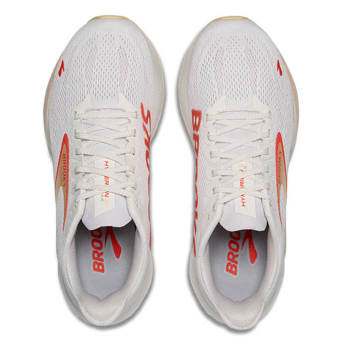 Womens Brooks Running Hyperion Max 2 in White/Peach/Coral – Lucky