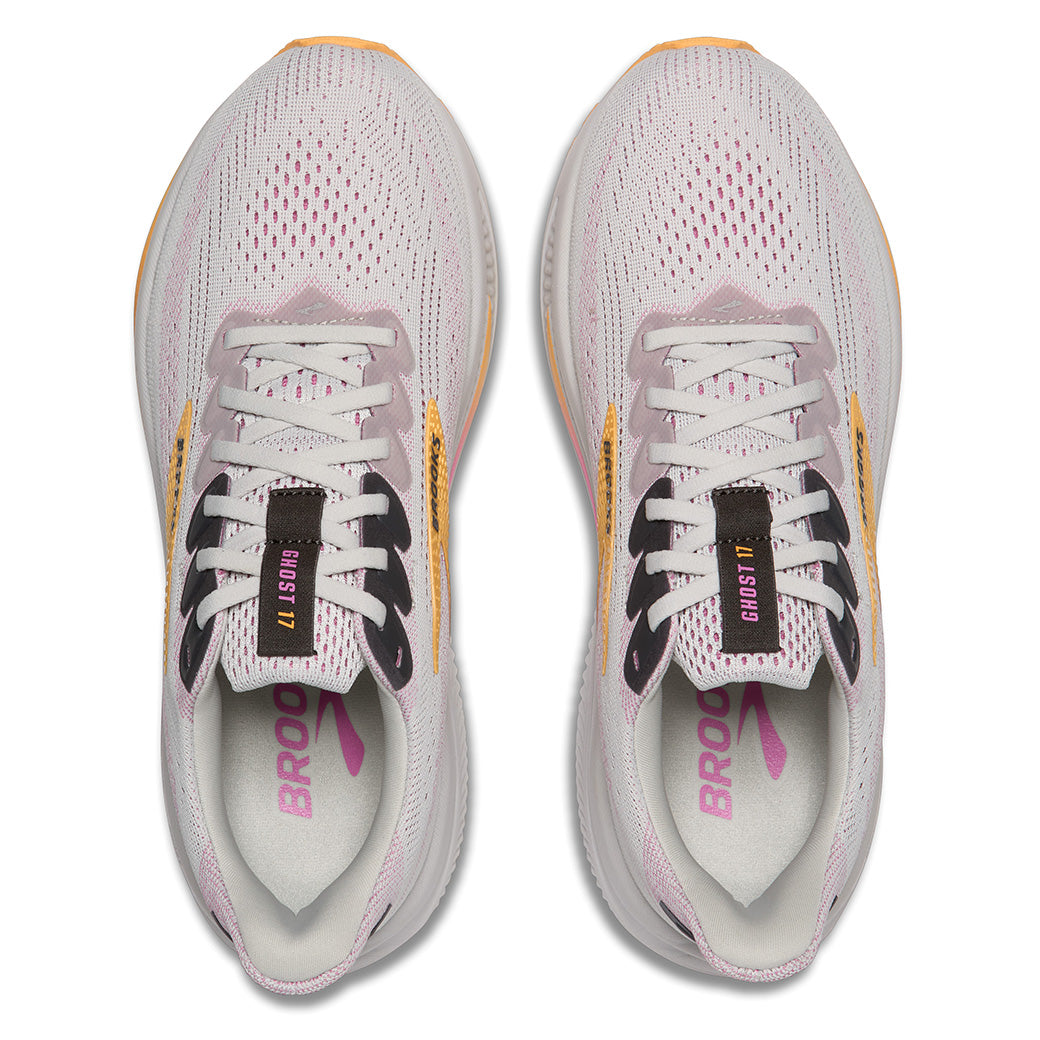 Womens Brooks Running Ghost 17 in Oyster/Apricot/Pink – Lucky Shoes