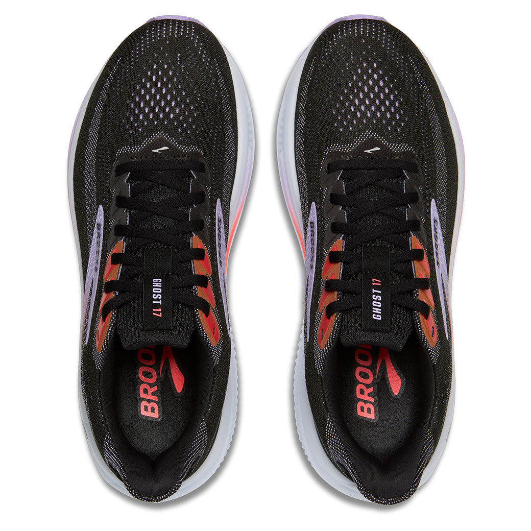 Brooks Running Ghost 17 Black/Purple/Coral