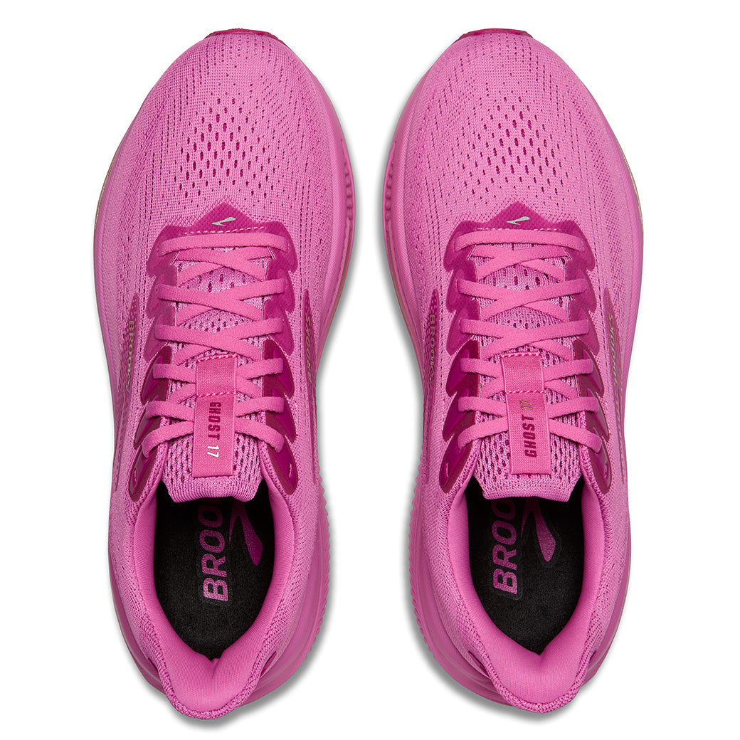 Womens Brooks Running Ghost 17 in Pink/Fuchsia/Gold – Lucky Shoes