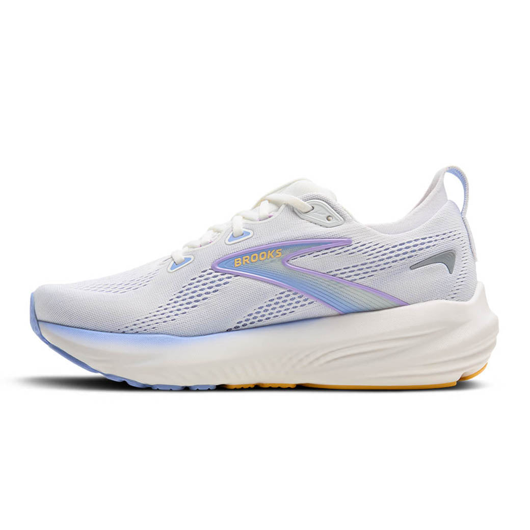 Womens Brooks Running Glycerin 22 in White/Blue Heron/Apricot