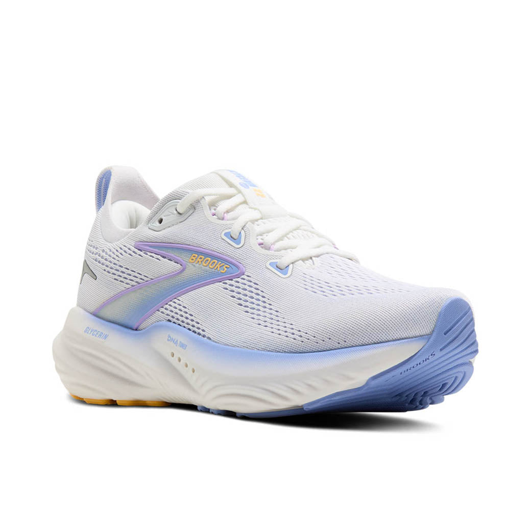 Brooks Running Glycerin 22 White/Blue Heron/Apricot