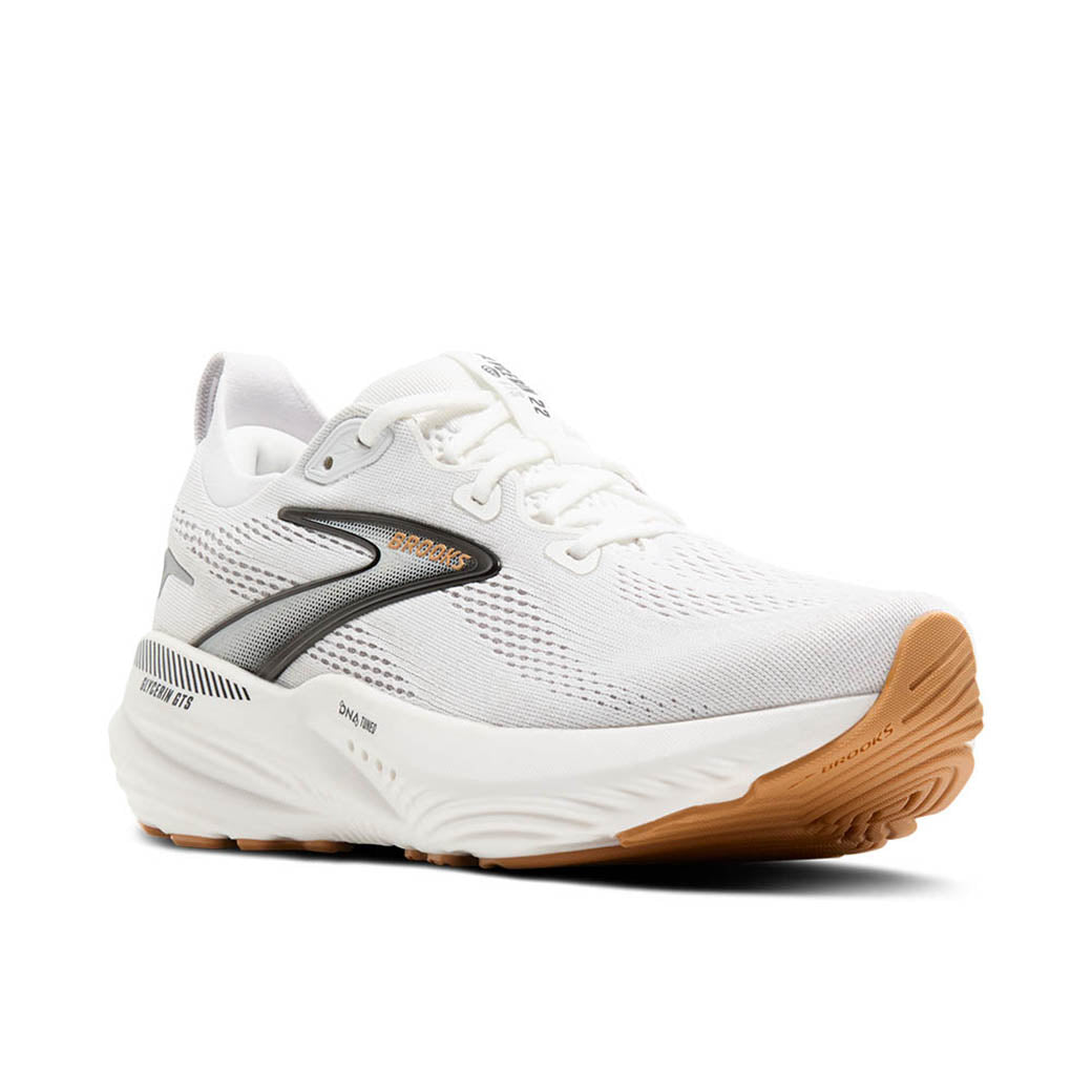 Womens Brooks Running Glycerin GTS 22 in White/Grey/Black – Lucky