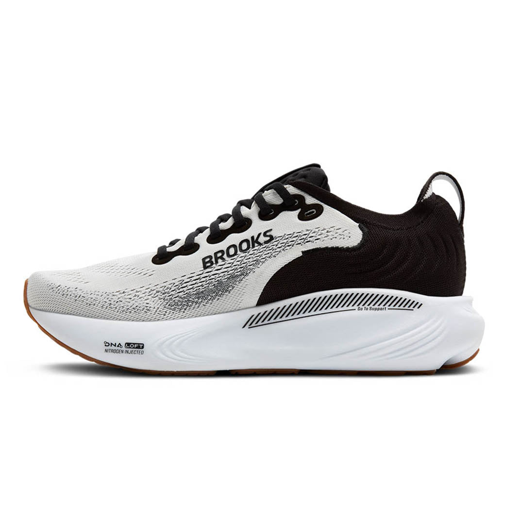 Womens Brooks Running Adrenaline GTS 25 in White/Black/White