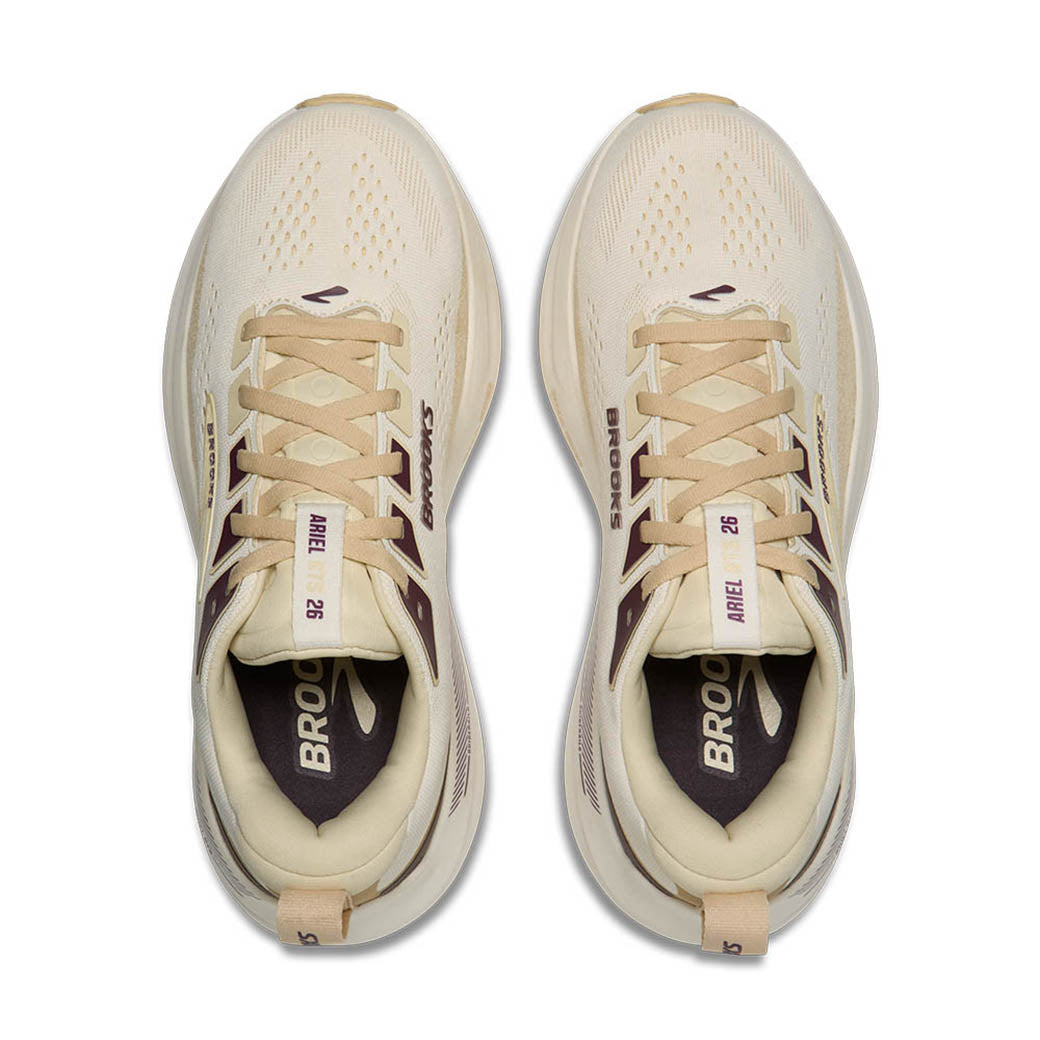 Brooks Running Ariel GTS 26 Coconut/Sand/Potent Purple