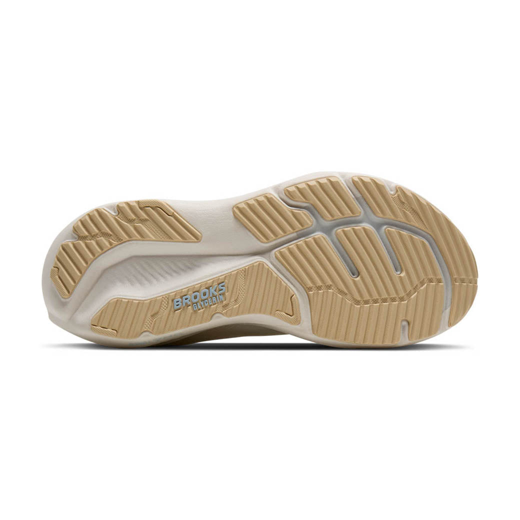 Womens Brooks Running Glycerin 23 in Coconut/Sand/Skyway