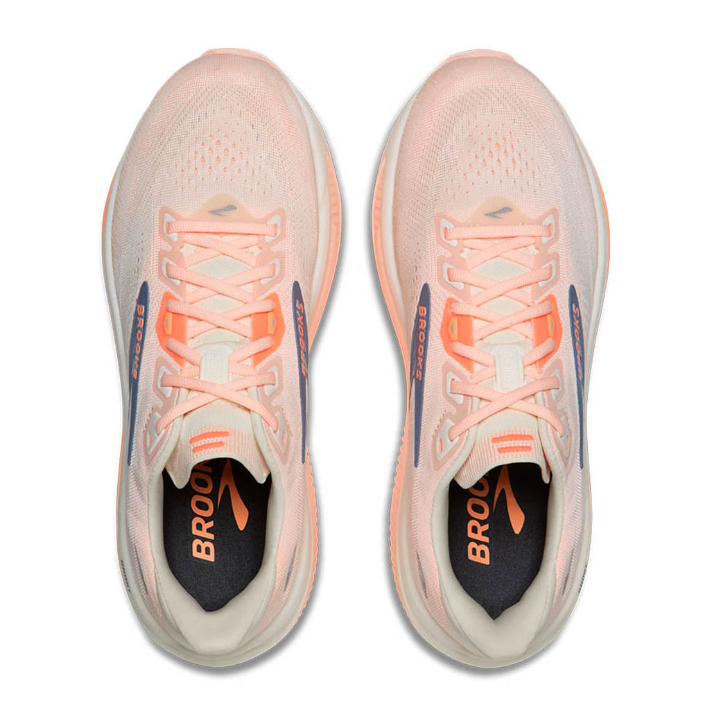 Brooks Running Ghost 18 White/Cyber Peach/Grey