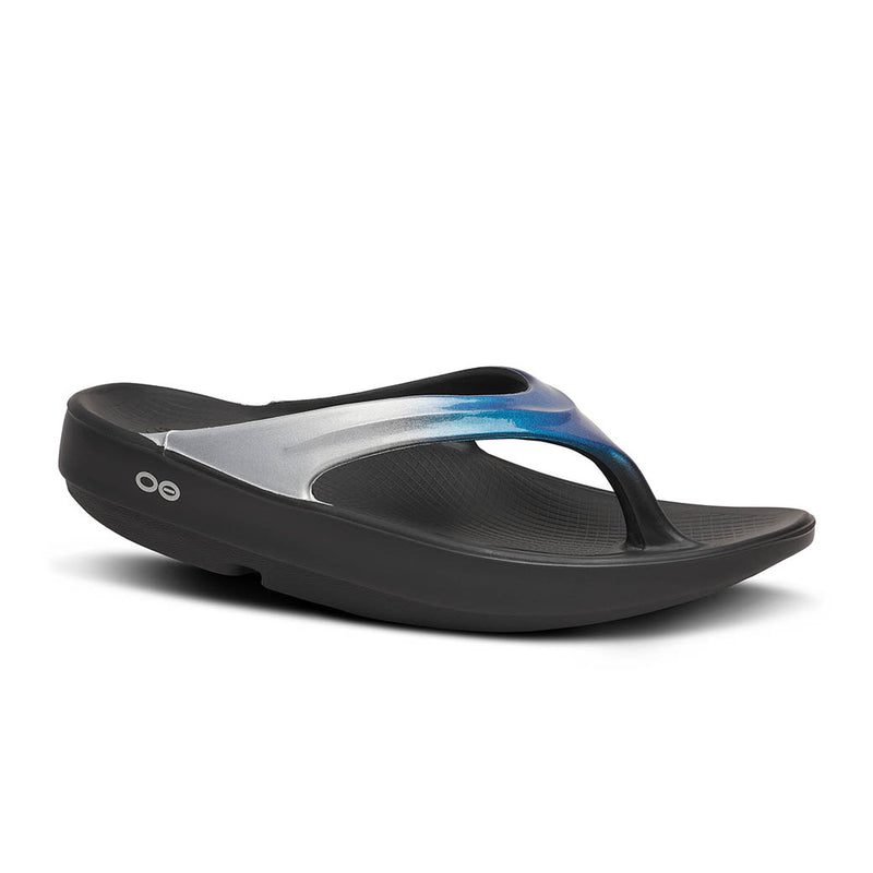 Oofos Oolala Luxe Shimmer Blue