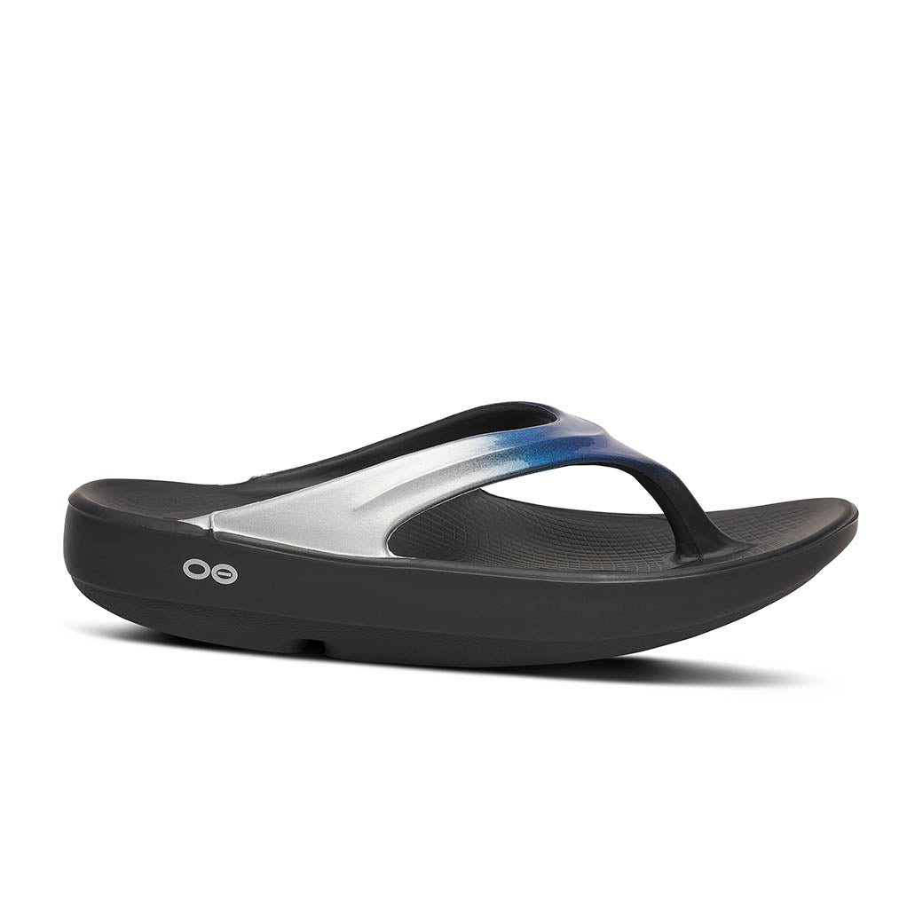 Oofos Oolala Luxe Shimmer Blue