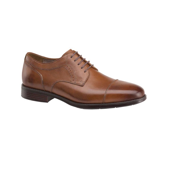 Johnston Murphy XC4 Branning Cap Toe Waterproof Tan Lucky Shoes