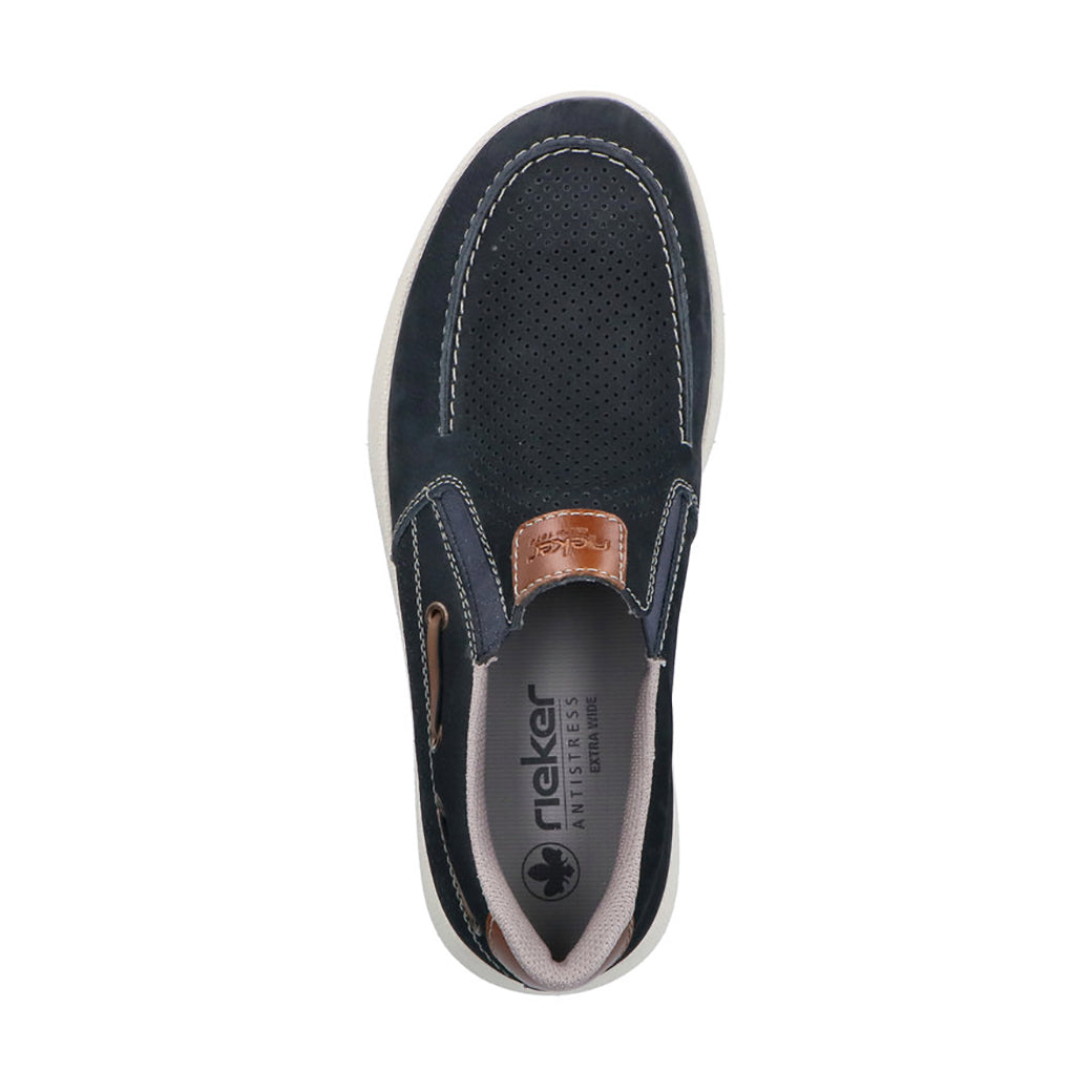 Mens Rieker Reinhard 68 in Pazifik/Amaretto
