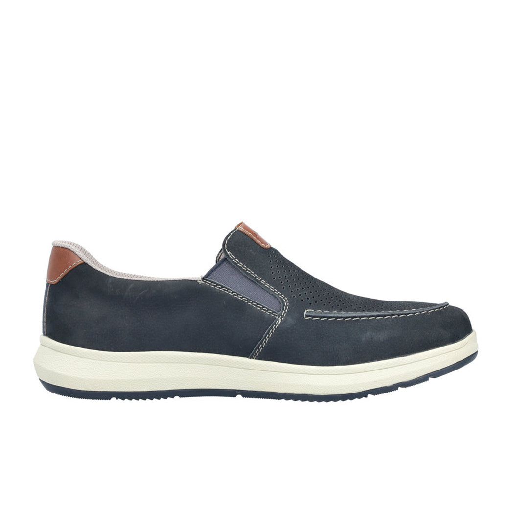 Mens Rieker Reinhard 68 in Pazifik/Amaretto