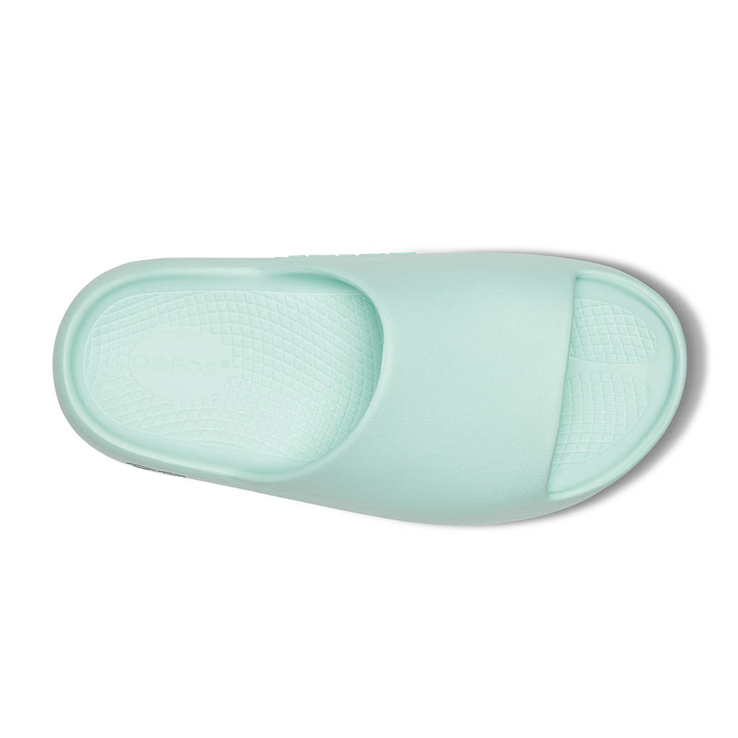 Womens Oofos Ooahh + in Mint – Lucky Shoes