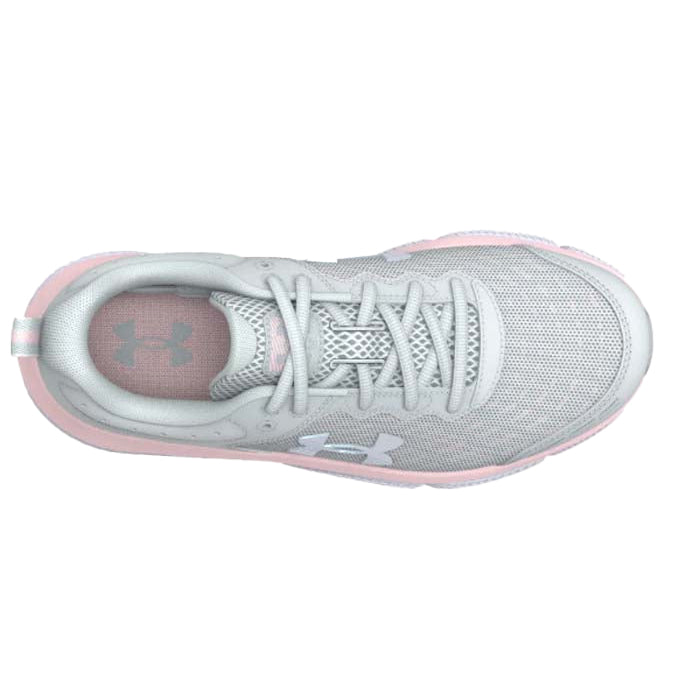 Grey and pink under armour shoes sale