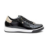 Womens Ara Rei in Black/Platin