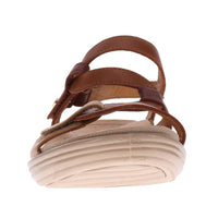 Womens Revere Emerald Back Strap Sandal in Tan Multi