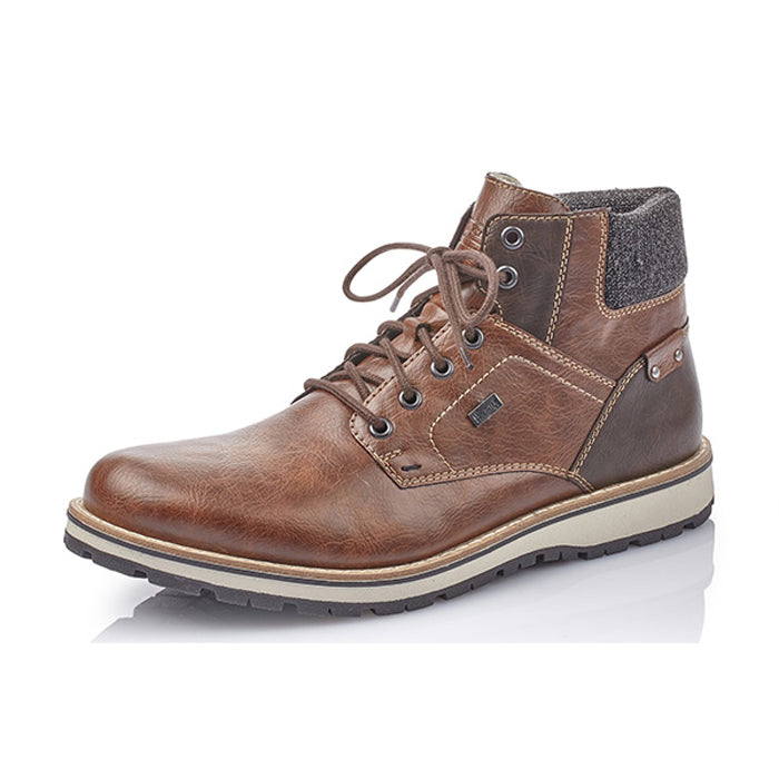 Mens Rieker Gambandi Boot in Toffee/Kastanie/Granit