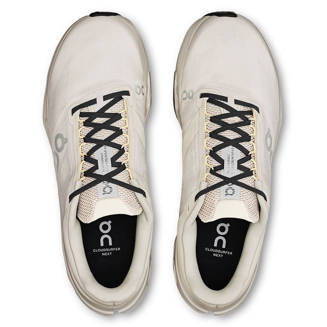 Mens On Running Cloudsurfer Next in Ivory/Silver – Lucky Shoes