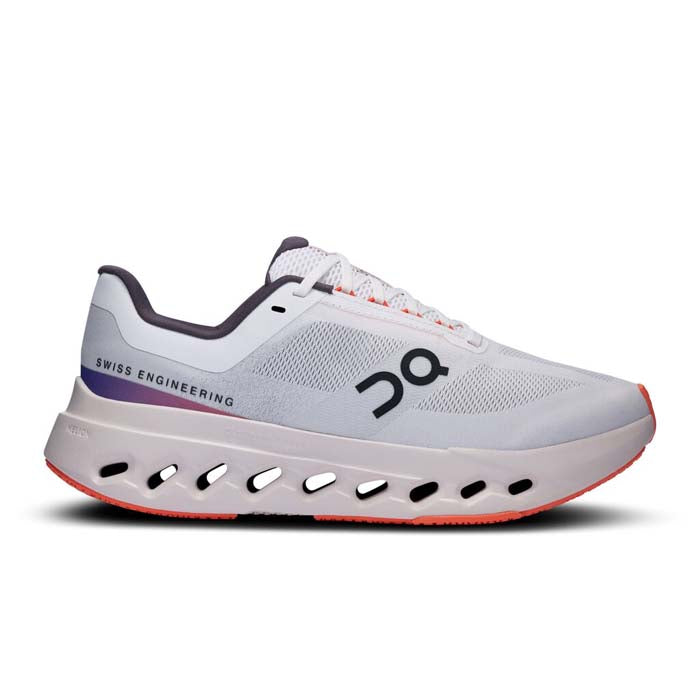 Womens On Running Cloudsurfer Next Wide in White/Flame – Lucky Shoes