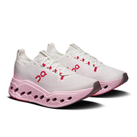 Womens On Running Cloudsurfer Max in Ivory/Peony