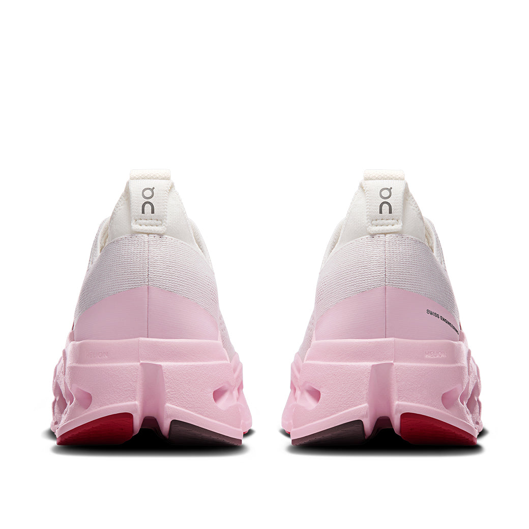 Womens On Running Cloudsurfer Max in Ivory/Peony