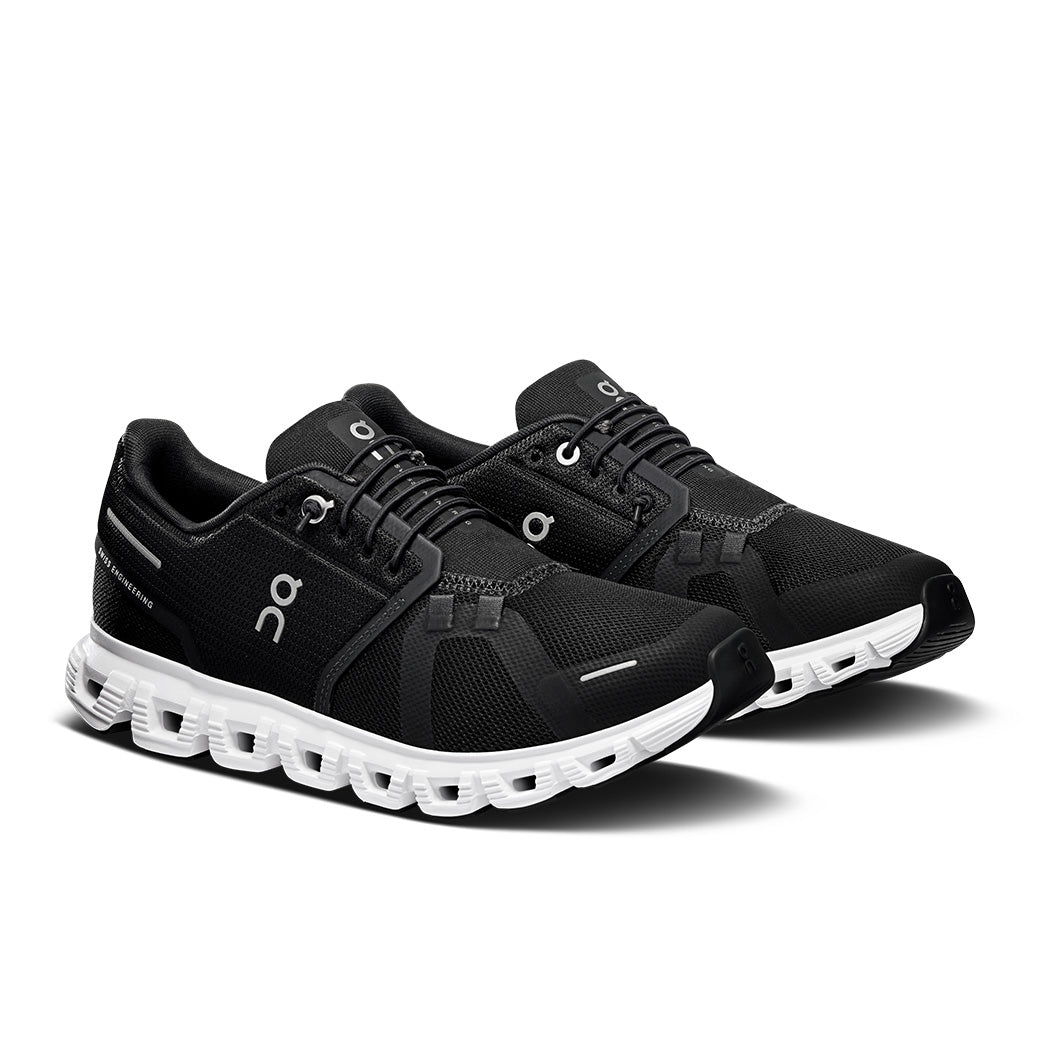 Mens On Running Cloud 6 Wide in Black/White