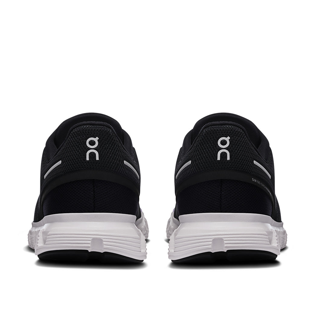 Womens On Running Cloud 6 Wide in Black/White