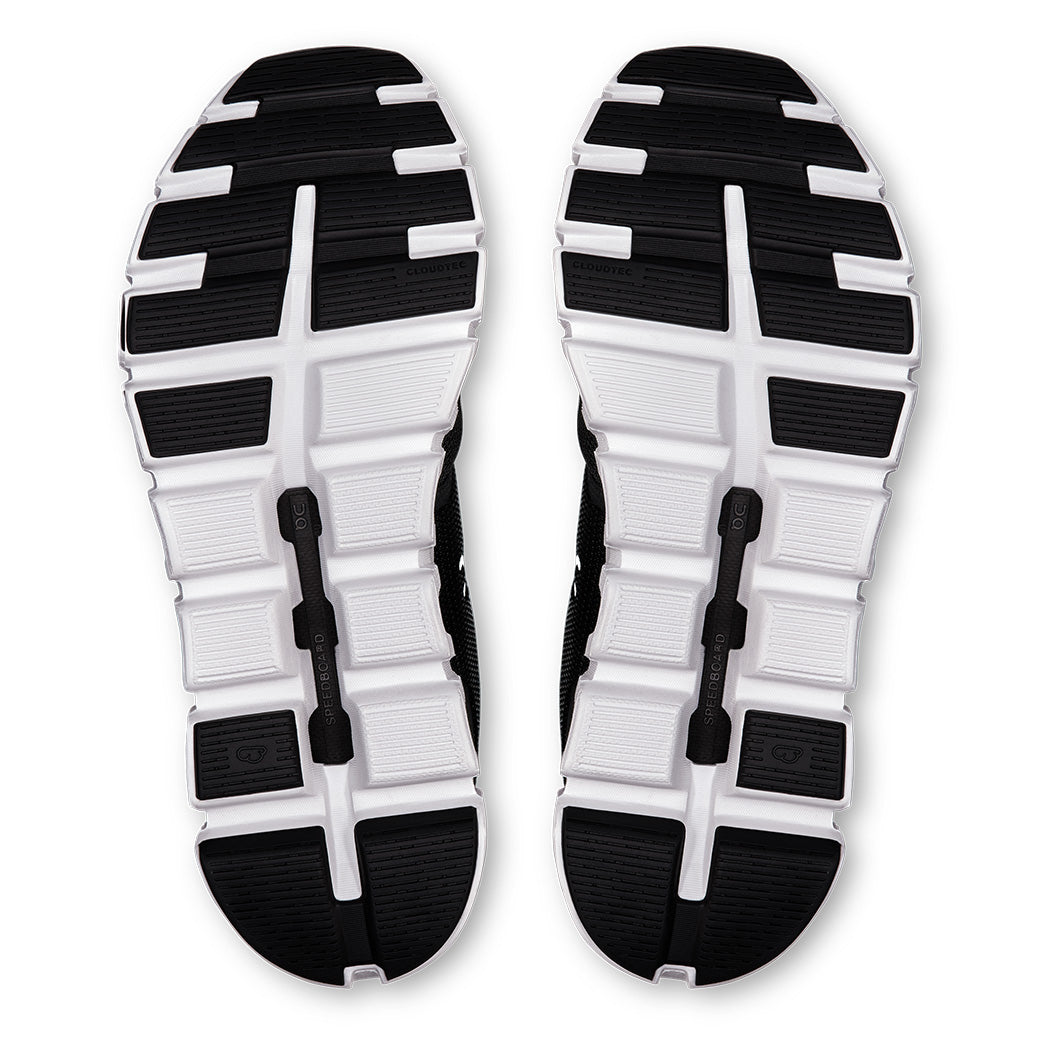 Womens On Running Cloud 6 Wide in Black/White