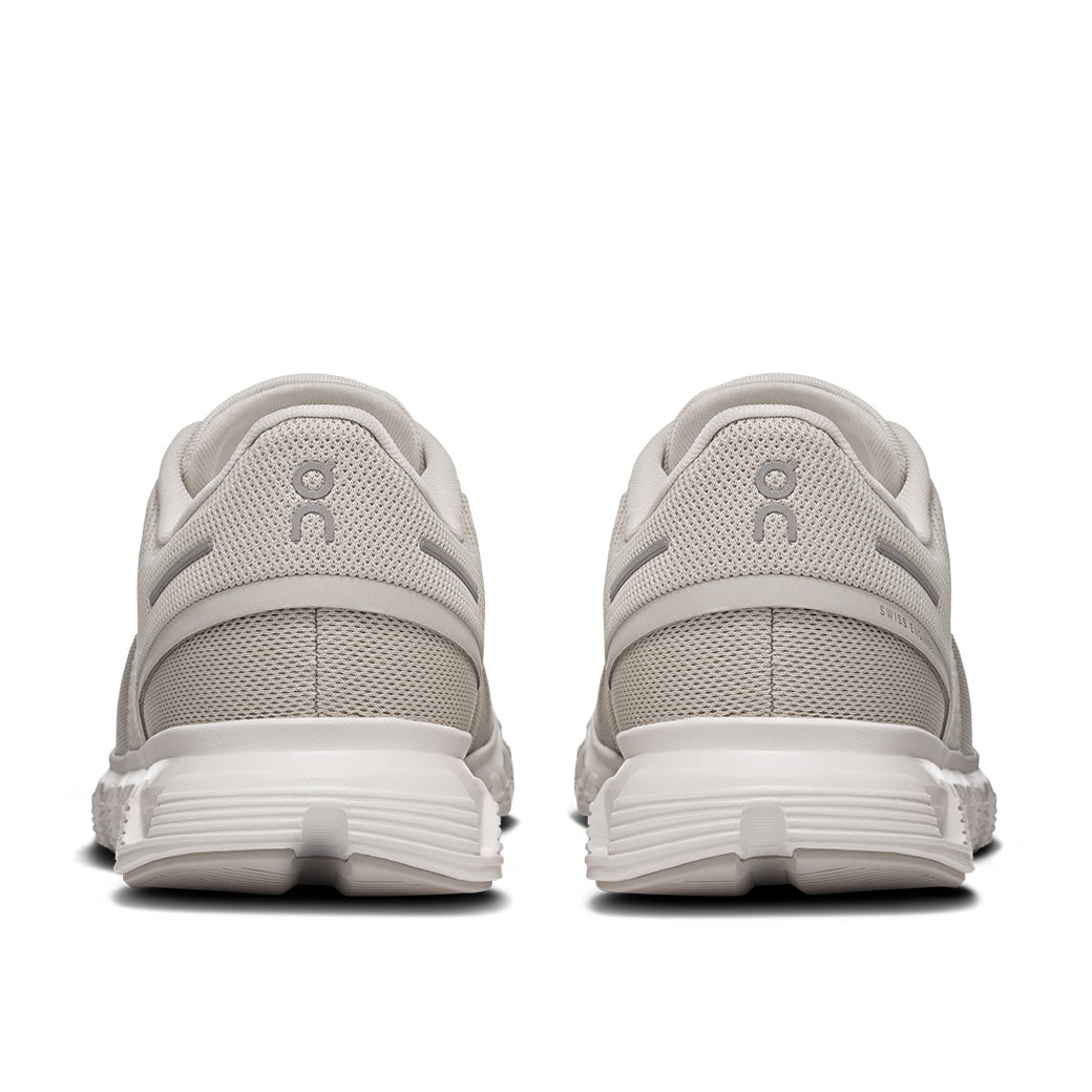 Womens On Running Cloud 6 Wide in Pearl/White