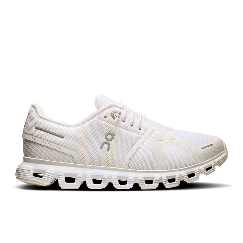 On Running Cloud 6 Wide White/White