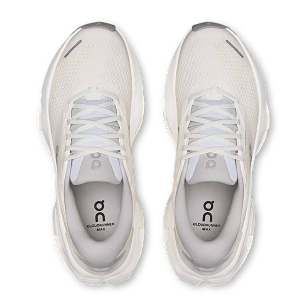 Womens On Running Cloudrunner 3 Max in White/White