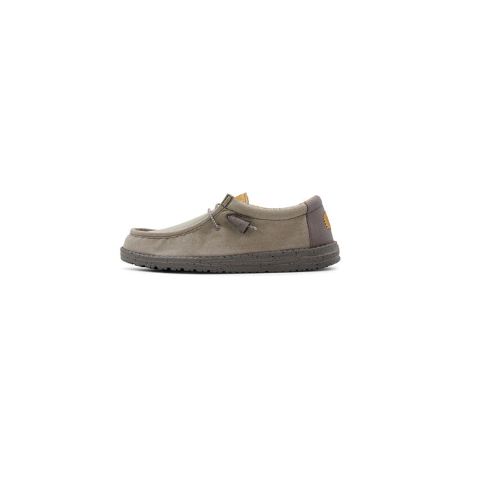Mens Hey Dude Wally Washed Canvas in Charcoal
