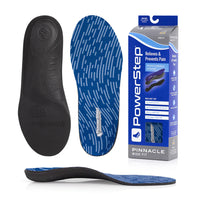 PowerStep Pinnacle Wide Insoles - Wide Feet Arch Support Orthotic, Extra Wide