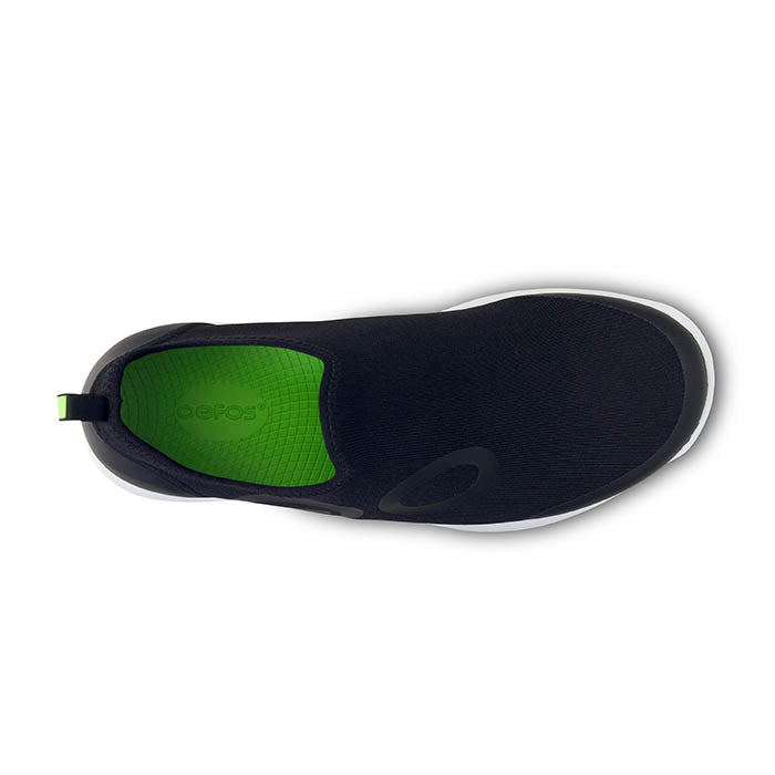 新品OOFOS OOmg ブラック/グリーン スポーツシューズ Mens Oofos Oomg Sport in Black – Lucky Shoes