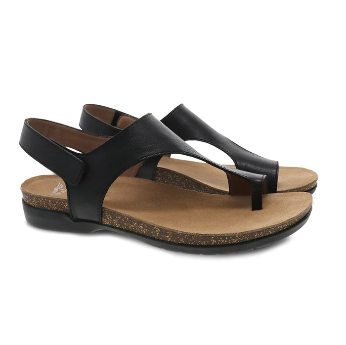 Dansko Leather Sandals Dansko-Reece Toe Loop Sandal-Black – Lucky