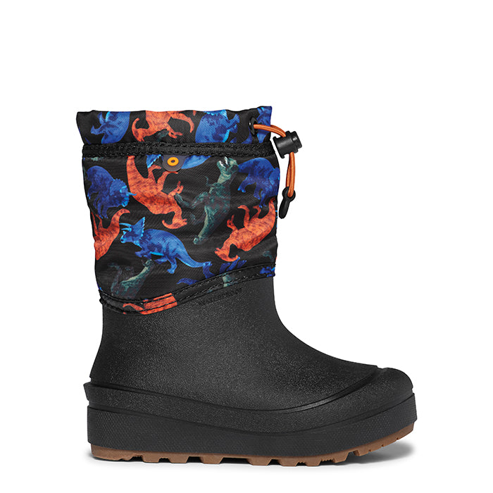 Big Boy Bogs Snow Shell Real Dino in Black Multi