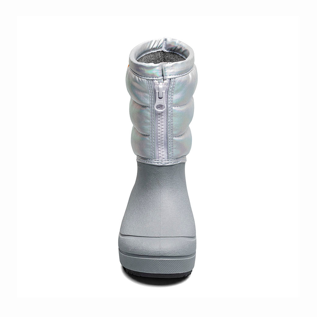 Big Girl Bogs Snow Shell Zip in Silver