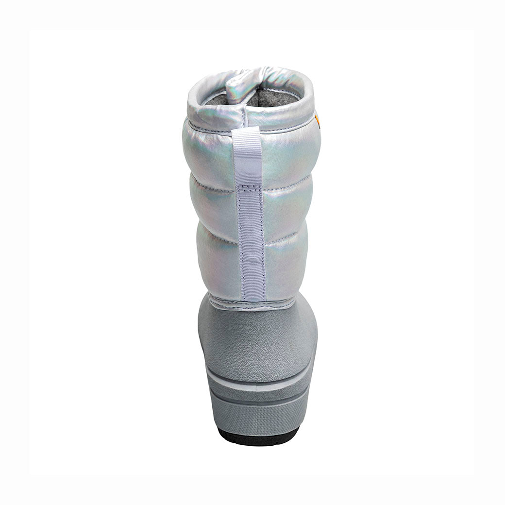 Big Girl Bogs Snow Shell Zip in Silver