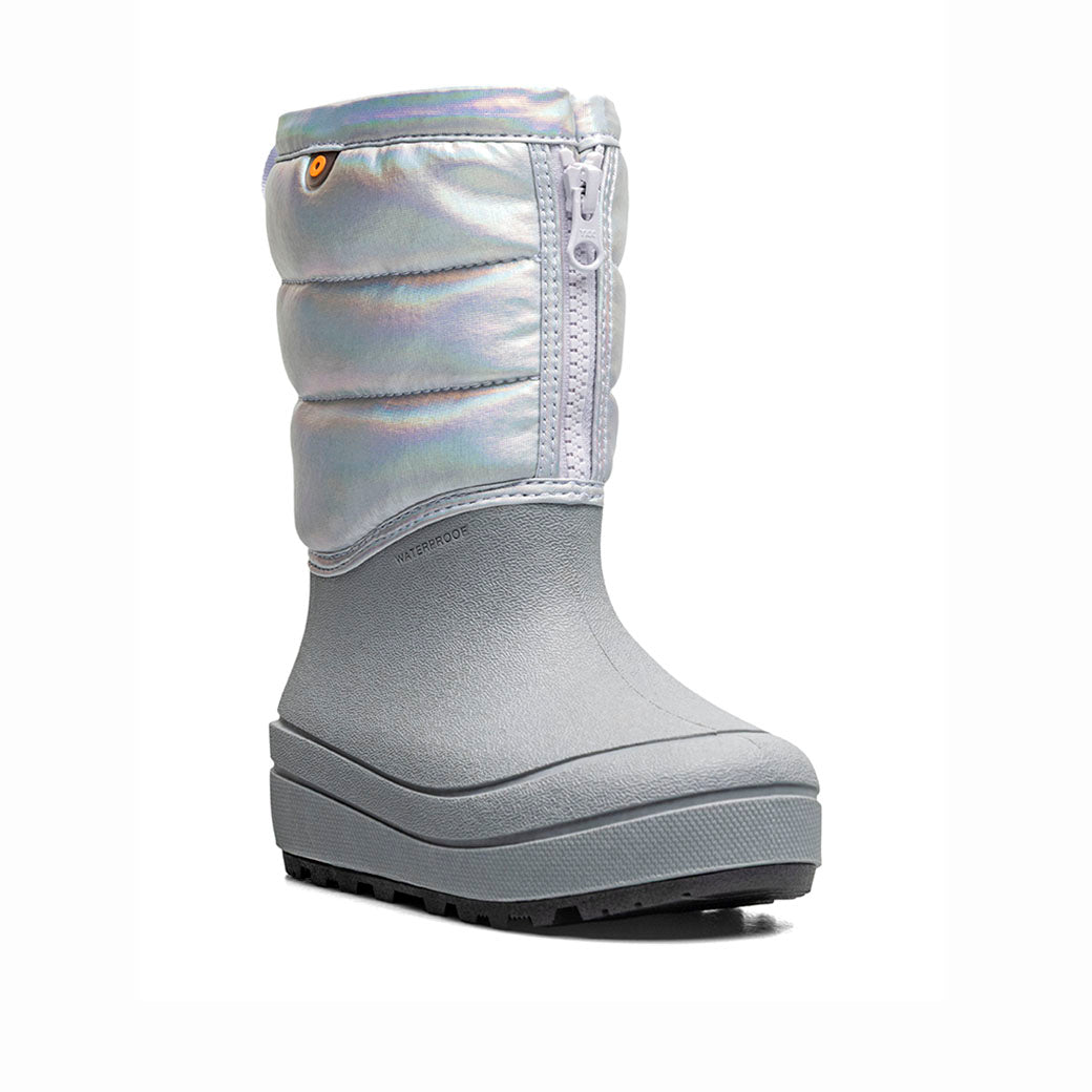 Big Girl Bogs Snow Shell Zip in Silver