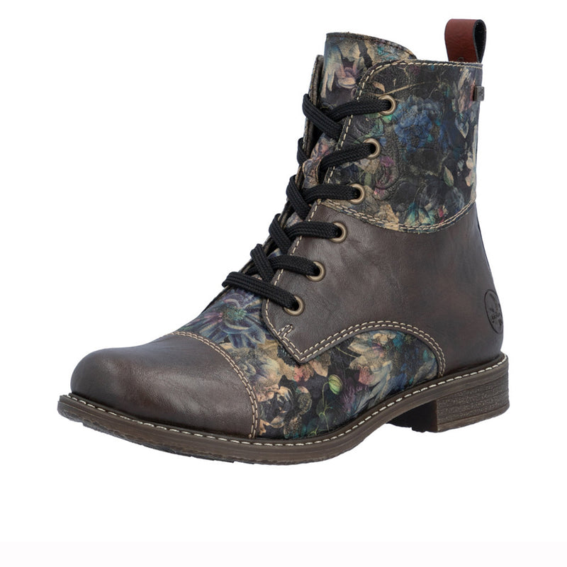 Rieker Ornella 00 Rancho/Schwarz-Pastell/Wine