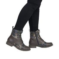Rieker Ornella 00 Rancho/Schwarz-Pastell/Wine