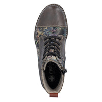 Rieker Ornella 00 Rancho/Schwarz-Pastell/Wine