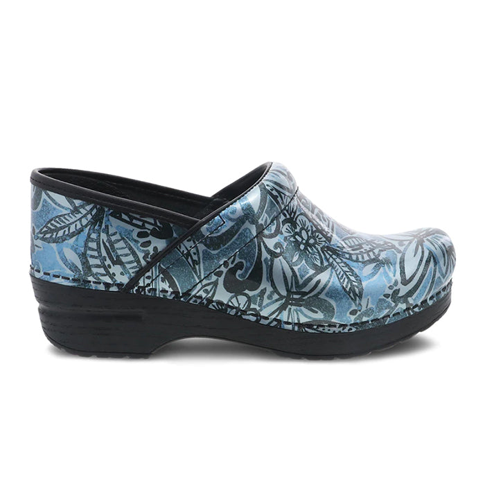 Women s Dansko Professional in Denim Floral Lucky Shoes