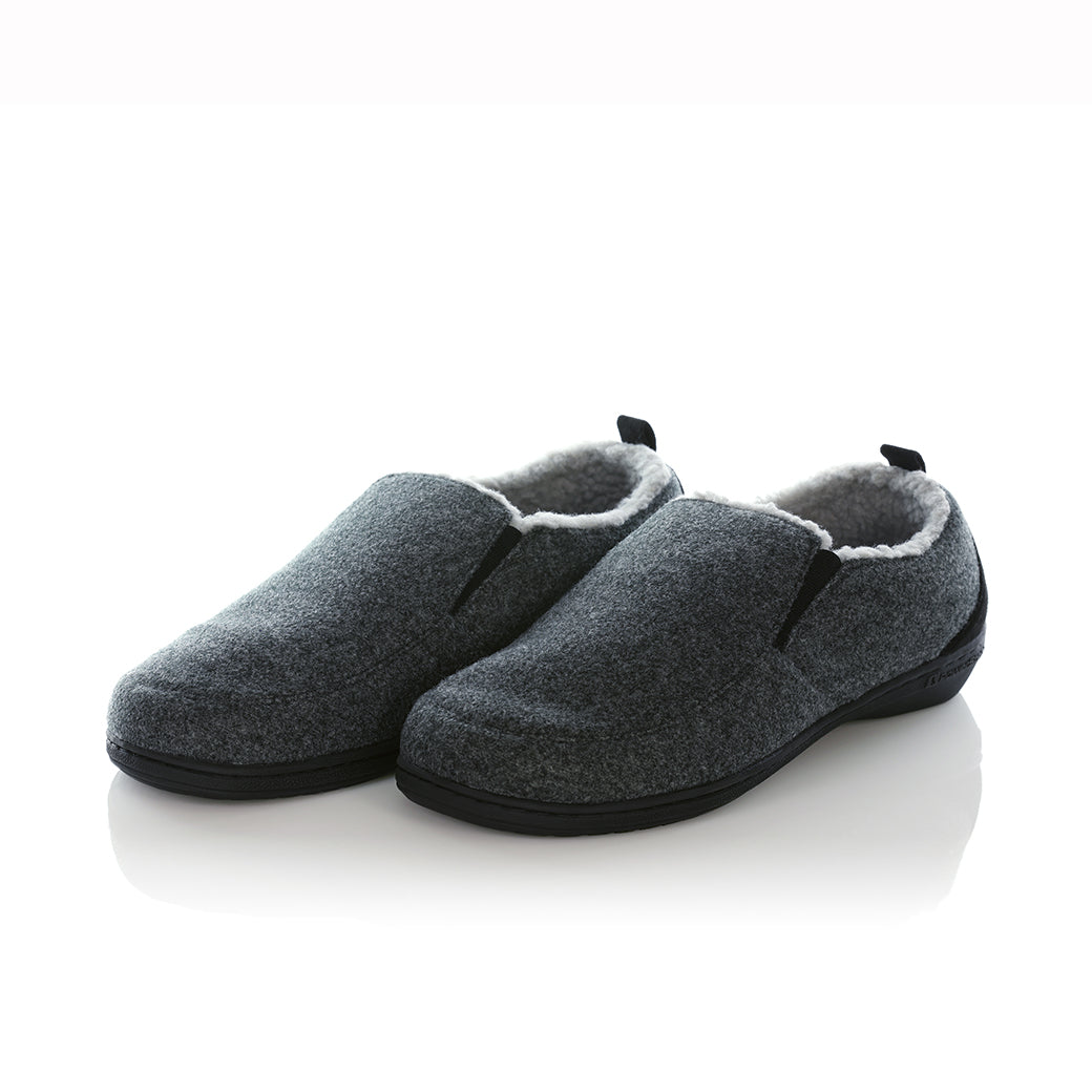 Powerstep Archwear Twin Gore Slipper Charcoal