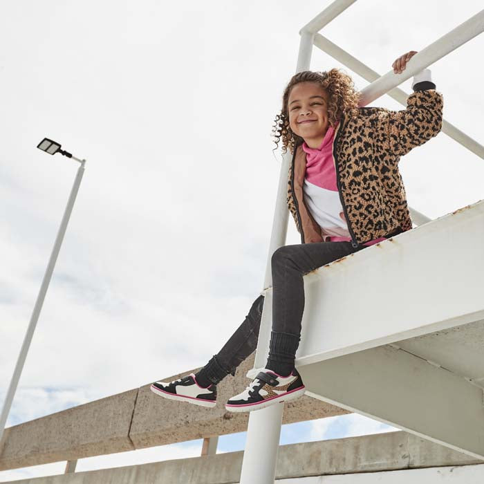 Little Girl Stride Rite SRTech London in Leopard