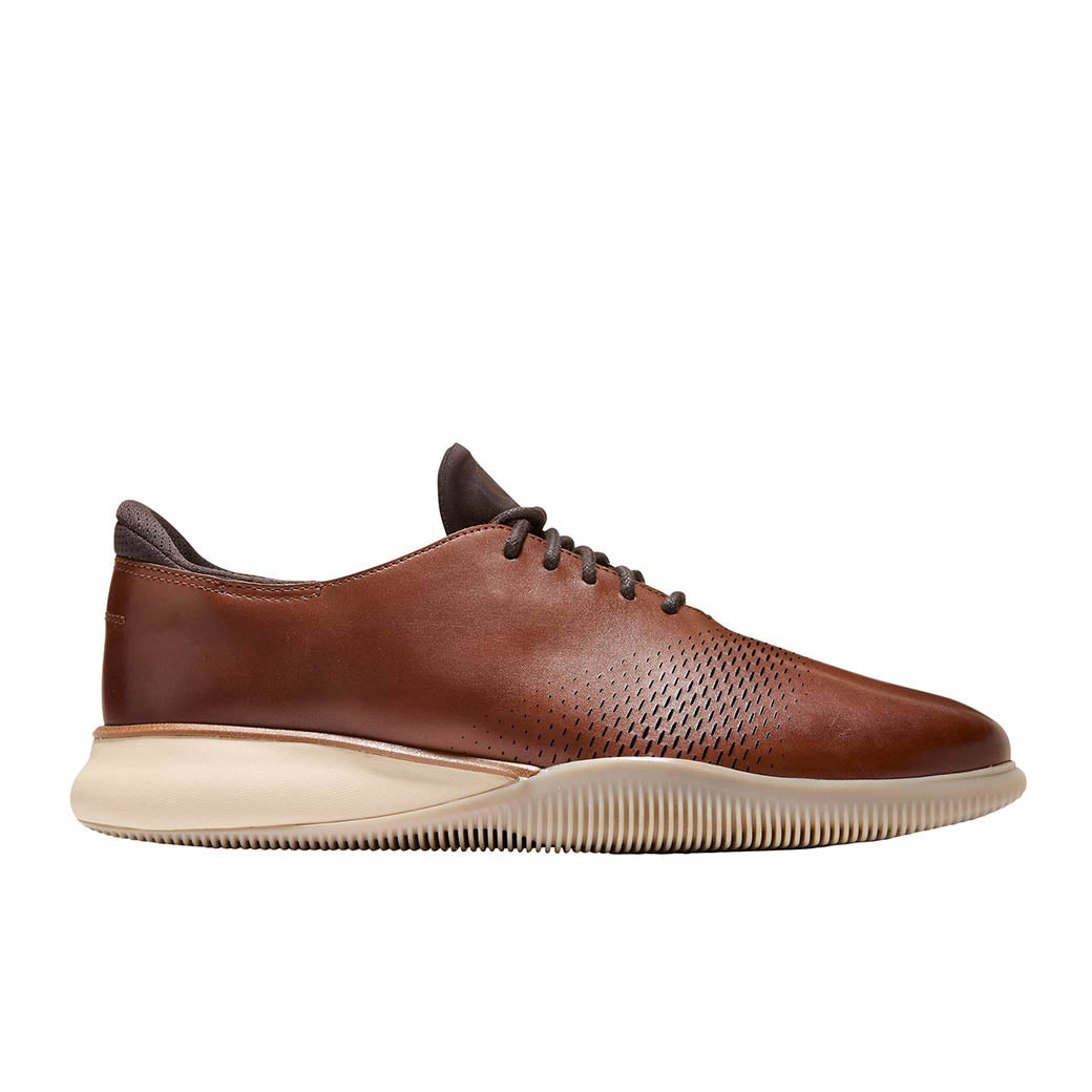 Cole Haan Zerogrand Laser Quick-On Oxfords Woodbury/Dark Chocolate/Angora